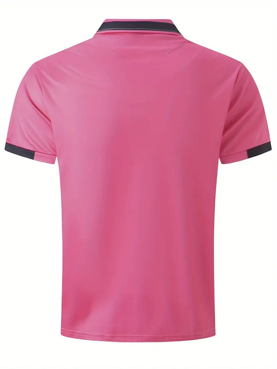 Raffinato: Farbblock Sportliches Revershemd