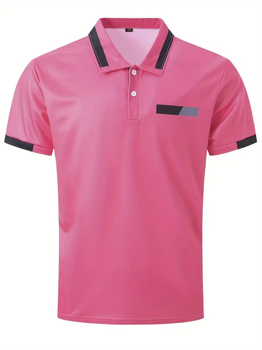 Raffinato: Farbblock Sportliches Revershemd